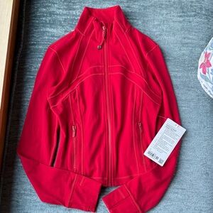 Lululemon Athletica Dark Red Define Cropped Jacket